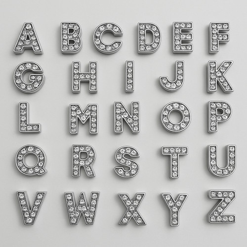 Strass buchstaben slider - strass, a–z