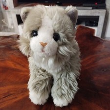 Teddy Hermann Katze Plüschtier Plüschkatze sitzend sehr guter Zustand 