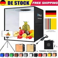 40x40x40cm Tragbar Fotobox Fotostudio Set Led Lichtbox für Fotografie 12 Farben
