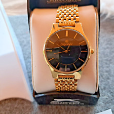 Oskar Emil -Ascot- Armbanduhr - vergoldet, Gliederarmband, neuwertig