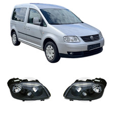 Design Scheinwerfer Set links rechts für VW Caddy 2K 2004-2010 H7/H1 schwarz