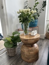 Massiver Naturholz Beistell