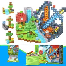 Magnetische Bausteine,Magnetbausteine für Kinder,Montessori Spielzeug Magnete DE