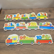 Holz Zahlen Zug Puzzle 0-10
