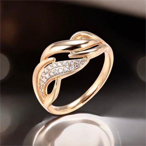 Modischer ring 585 rg - ms💎,