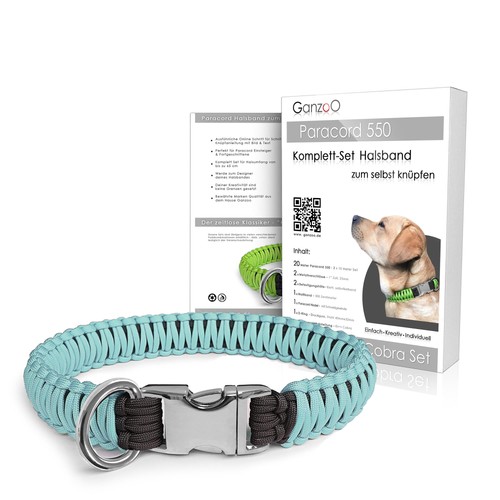 Paracord 550 hunde halsband - paracord,