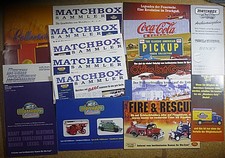 Matchbox Prospekte, Kataloge