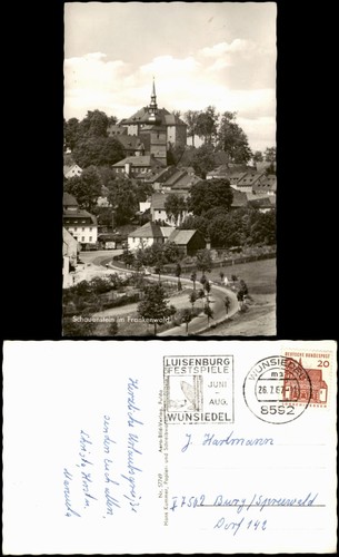 Ansichtskarte schauenstein - ansichtskarte,