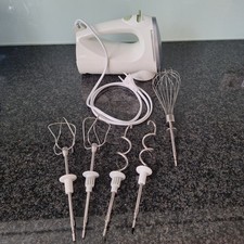 Krups 3 MIX 8008 Handmixer, Typ F609 Heckantrieb, 350 Watt mit 5 Steckeinsätze