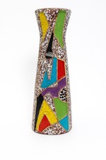 Bay Keramik Vase Model 1035/35, Ravenna Decor by Bodo Mans, West Germany