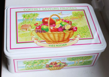 Blechdose Ives Rocher Saveurs Fruitées  19cm 1995 Kosmetik Parfüm  Seife ??