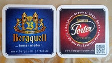 1 STK Bierdeckel Bergquell Löbau / Lausitzer Porter / Zweiseitig, Bier, Pils