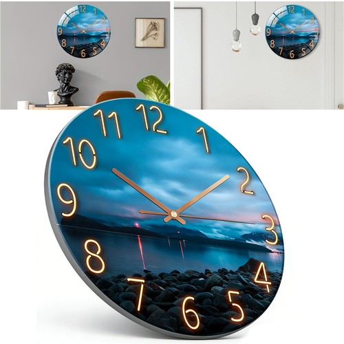 30cm wanduhr meer himmel - wanduhr,