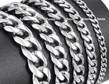 PANZERKETTE PANZERARMBAND Edelstahl Massiv XXL 10 -120 cm Halskette Herren Damen