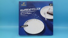 Tchibo - Kuchenteller-Set 2-teilig - "Sterne / Weihnachten" - NEU / OVP
