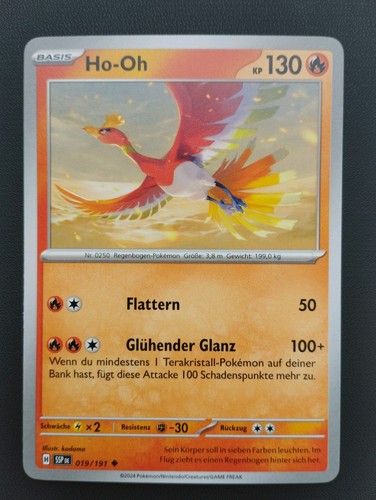 Pokémon karte 019 - karte, ho-oh