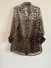 Damen bluse transparent - bluse, –