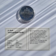 DDR 10 Mark Gedenkmünze 1987