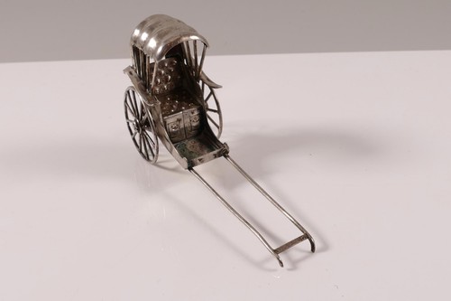 Silberfigur silber rikscha - silberfigur,