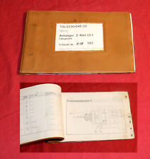 Fristenheft Anhänger 1,5 t , 2 Rad , TDv Teil 22 Bundeswehr Militär