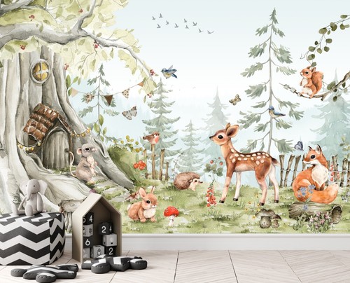 Fototapete kinderzimmer wald - fototapete,
