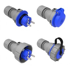 Schuko kupplung stecker - schuko, kupplung/stecker
