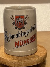 0,4 l Bierkrug Krug Bier Brauerei Schwabingerbräu München Schwabing