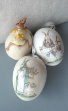 3x Porzellan Ostereier- Ei