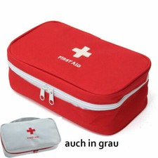 Medizintasche Reisetaschen Reiseapotheke Hausapotheke Medizinorganizer rot grau