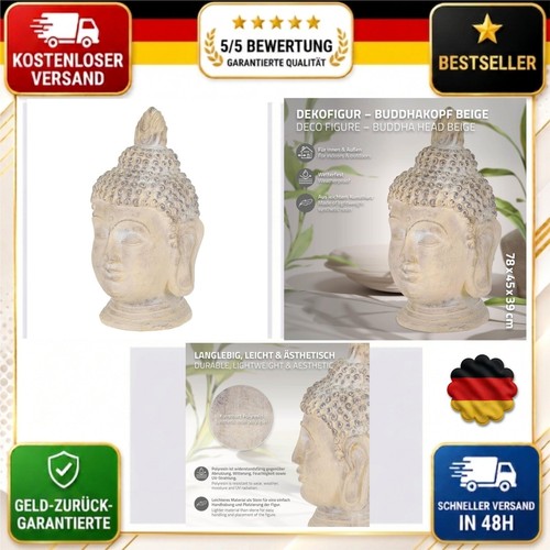Buddha figur kunststein - figur, cm