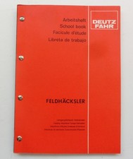 DEUTZ FAHR Feldhäcksler Werkstatthandbuch Service Training 11/80