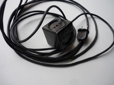 Bakelit 4-fach Steckdose Verteiler Würfel Mehrfach Stecker 4 m Kabel Bauhaus 