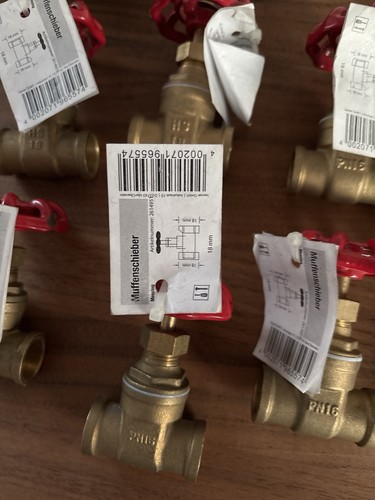 Muffenschieber 16mm pn16 - ,