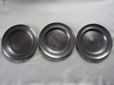 Antike Teller aus Zinn  - 3 x