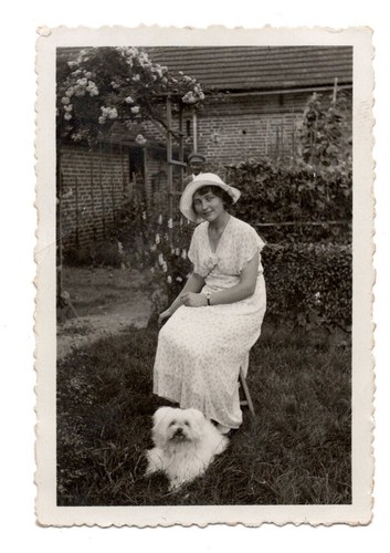 Vintage foto hübsche frau mit - vintage,