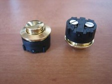 Klingel Klingeltaster Klingelknopf Messing hell