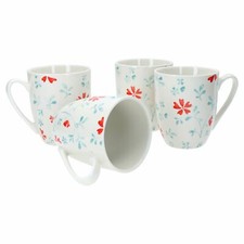 Ritzenhoff Julia Blume türkis 4er Set Kaffeebecher 250ml Teetasse florales Dekor