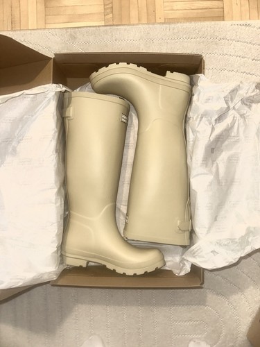 Hunter gummi stiefel beige - gummi,