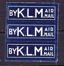 3 alte  LUFTPOSTaufkleber