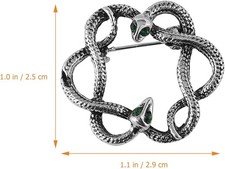 HEMOTON Retro Schlange Brosche