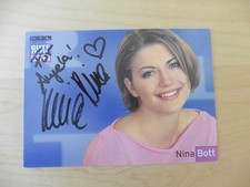 Nina Bott - Autogrammkarte - gzsz - selten -