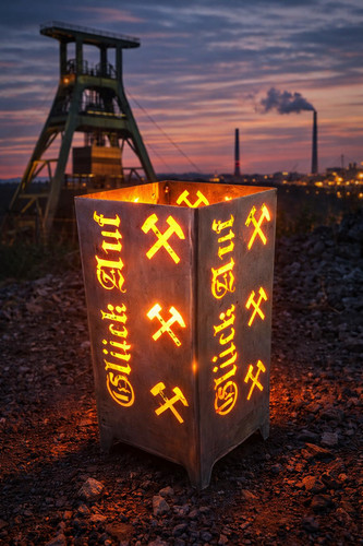 Feuerkorb bergbau glück - bergbau, auf