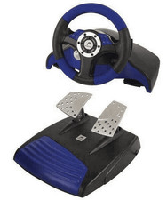 PS2 - Lenkrad / Racing / Steering Wheel #Speedster 3 mit Pedale [Fanatec]