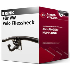 Für VW Polo Fliessheck 6R/6C (Brink) Anhängerkupplung horizontal abnehmbar neu