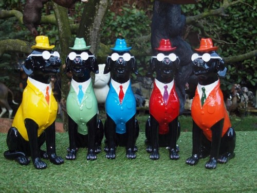Hund deko figur brille - deko,