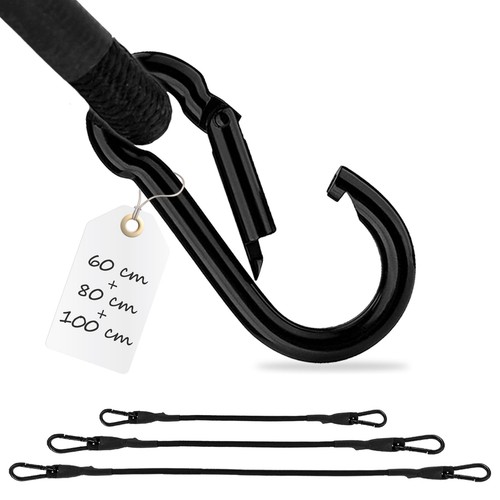 Spanngummi mit karabiner - 3x,