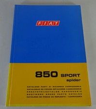 Teilekatalog / Spare Part List Karosserie Fiat 850 Sport Spider Stand 04/1968