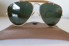 Vintage Ray Ban Outdoorsman Gold/Grün Größe 58#14 B&L USA  Sportbügel  