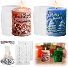 2 Stück Kerzenform Silikon