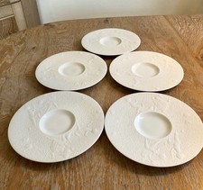 Rosenthal 5 Untertassen für Suppentassen Zauberflöte Weiß 